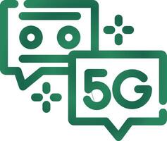 5G Creative Icon Design vector