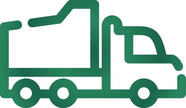 círculo de gradiente de línea vector