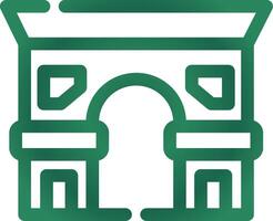 diseño de icono creativo de arc de triomphe vector