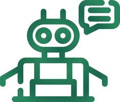 Chatbot Creative Icon Design vector