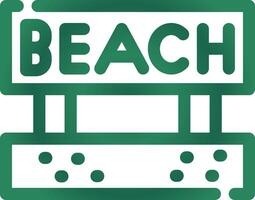 Beach Creative Icon Design vector