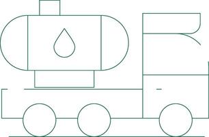 Tanker Truck Creative Icon Design vector