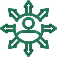 Influence Creative Icon Design vector