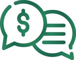 Business Dialog Creative Icon Design vector