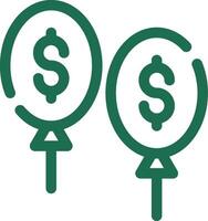 Balloon Payment Creative Icon Design vector