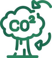 co2 creativo icono diseño vector