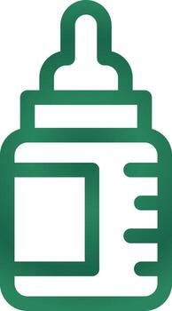 círculo de gradiente de línea vector