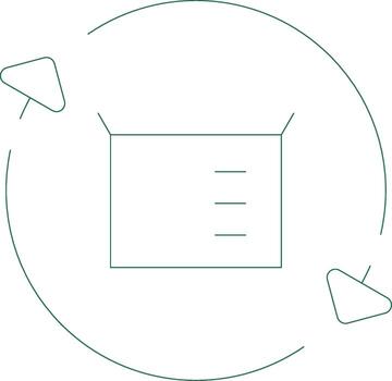 Easy Returns Creative Icon Design vector