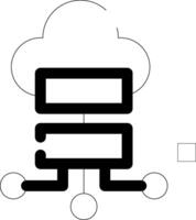 Cloud Storage Creative Icon Design vector