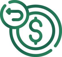 Refund Creative Icon Design vector