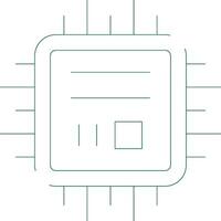 diseño de icono creativo de microchip vector