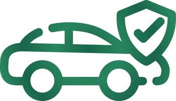 Car Insurance Creative Icon Design vector
