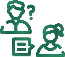 Job Interview Creative Icon Design vector