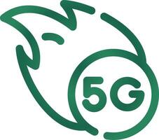 5G Creative Icon Design vector