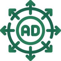 Advertising Submission Creative Icon Design vector