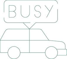 Busy Taxi Creative Icon Design vector