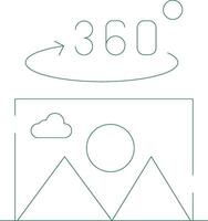 360 Degree Photo Creative Icon Design vector