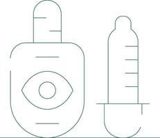 Artificial Tears Creative Icon Design vector