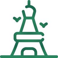 diseño de icono creativo de la torre eiffel vector