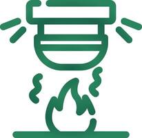 diseño de icono creativo de alarma de incendio vector