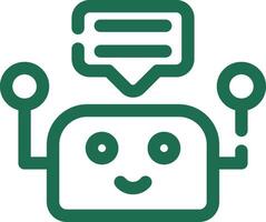 Chatbot Creative Icon Design vector