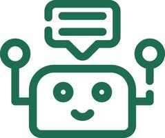 Chatbot Creative Icon Design vector