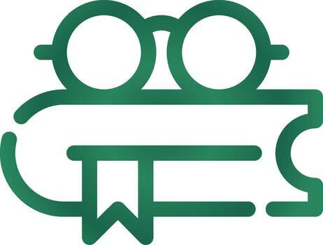 círculo de gradiente de línea vector