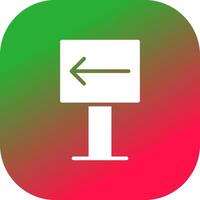 Left Creative Icon Design vector