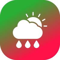 Rain Creative Icon Design vector