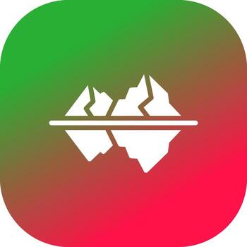 diseño de icono creativo iceberg vector