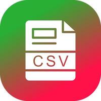 CSV Creative Icon Design vector