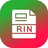 RIN Creative Icon Design vector