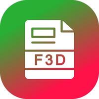 F3D Creative Icon Design vector