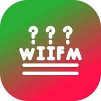 WIIFM Creative Icon Design vector