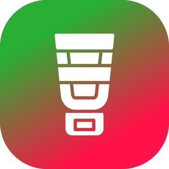 círculo de gradiente de línea vector
