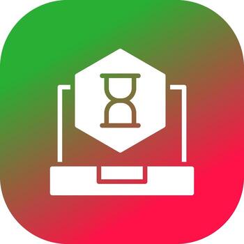 círculo de gradiente de línea vector