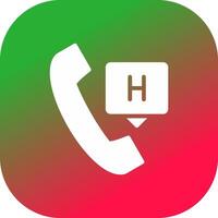 Emergency Call Creative Icon Design vector