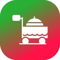 Food Cart Creative Icon Design vector