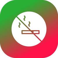 No Smoking Area Creative Icon Design vector