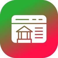 Online Banking Creative Icon Design vector