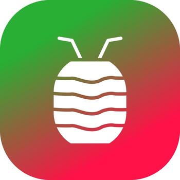 círculo de gradiente de línea vector