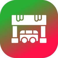 diseño de icono creativo de parada de autobús vector