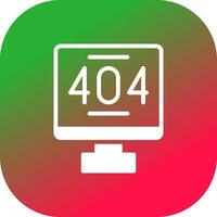 error 404 creativo icono diseño vector