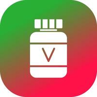 diseño de icono creativo de vitamina vector