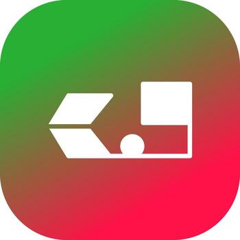 círculo de gradiente de línea vector