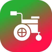 Wheelchair Creative Icon Design vector