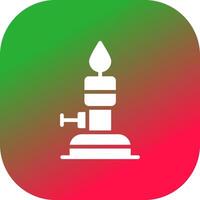 Bunsen Burner Creative Icon Design vector