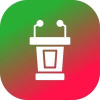 Lectern Creative Icon Design vector