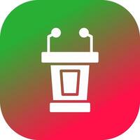 Lectern Creative Icon Design vector