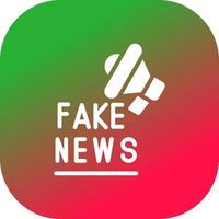 Fake News Creative Icon Design vector